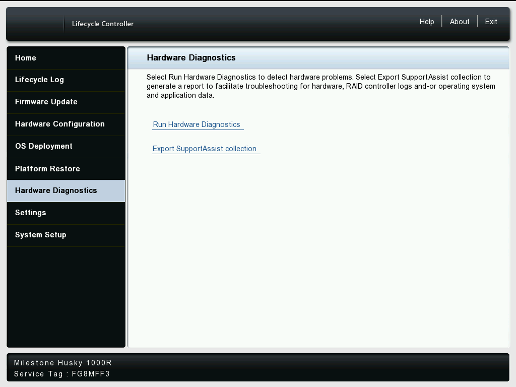 Dell Diagnostics and Log Collection with Husky IVO (guide)