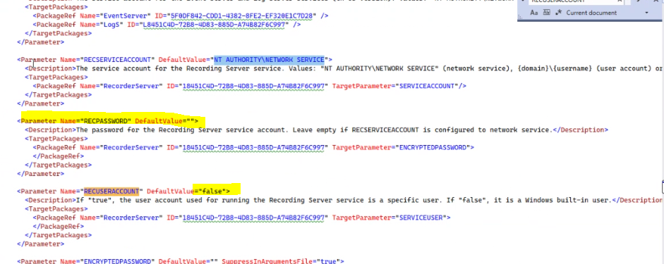 XProtect Management Server silent install